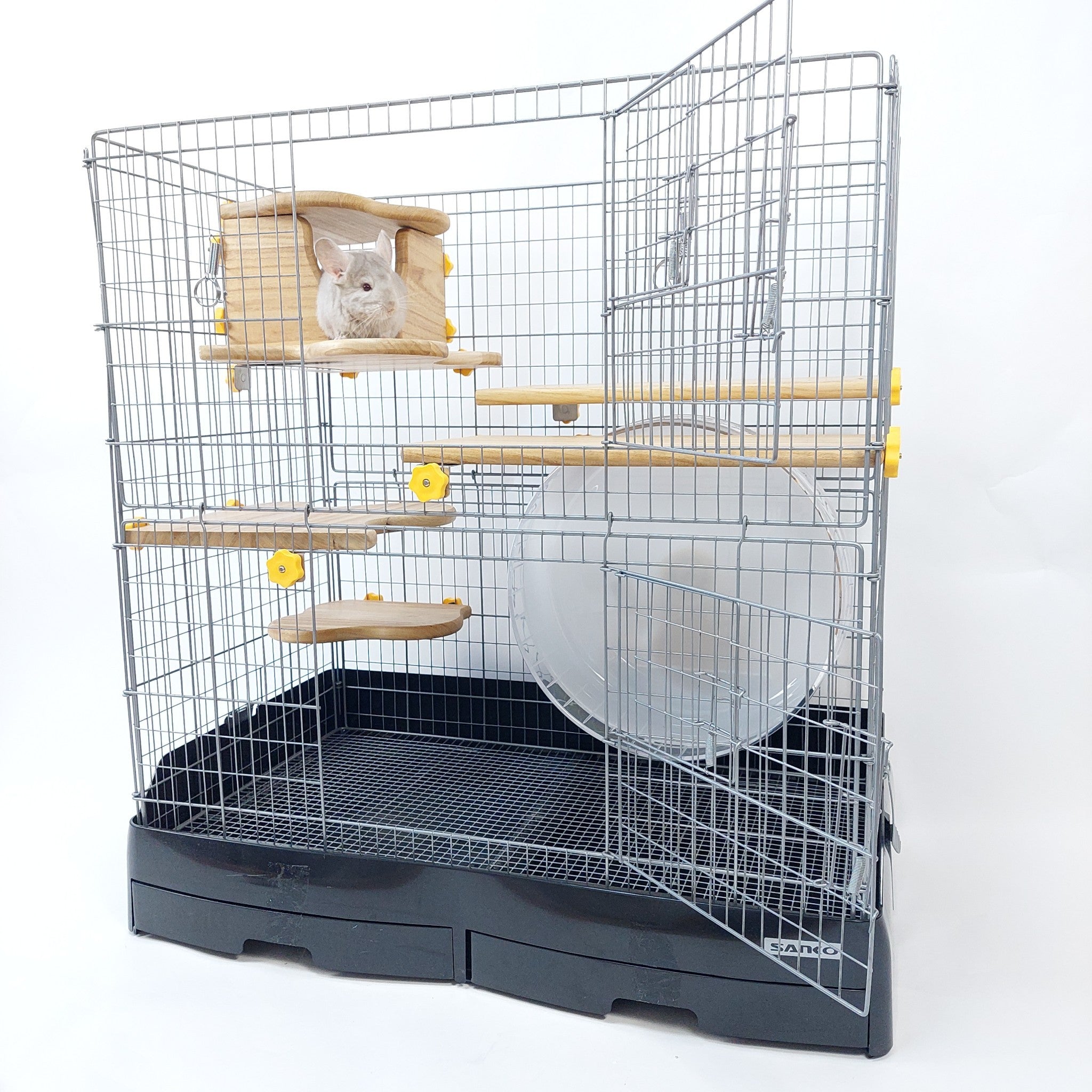 日本初,防水加工,チンチラケージが快適な環境に【洗ピカ-チンチラフィールド大型ケージ用SET】(チンチラステージ,チンチラステップ,チンチラケージレイアウト,イージーホーム80ハイレイアウト,チンチラハウス)