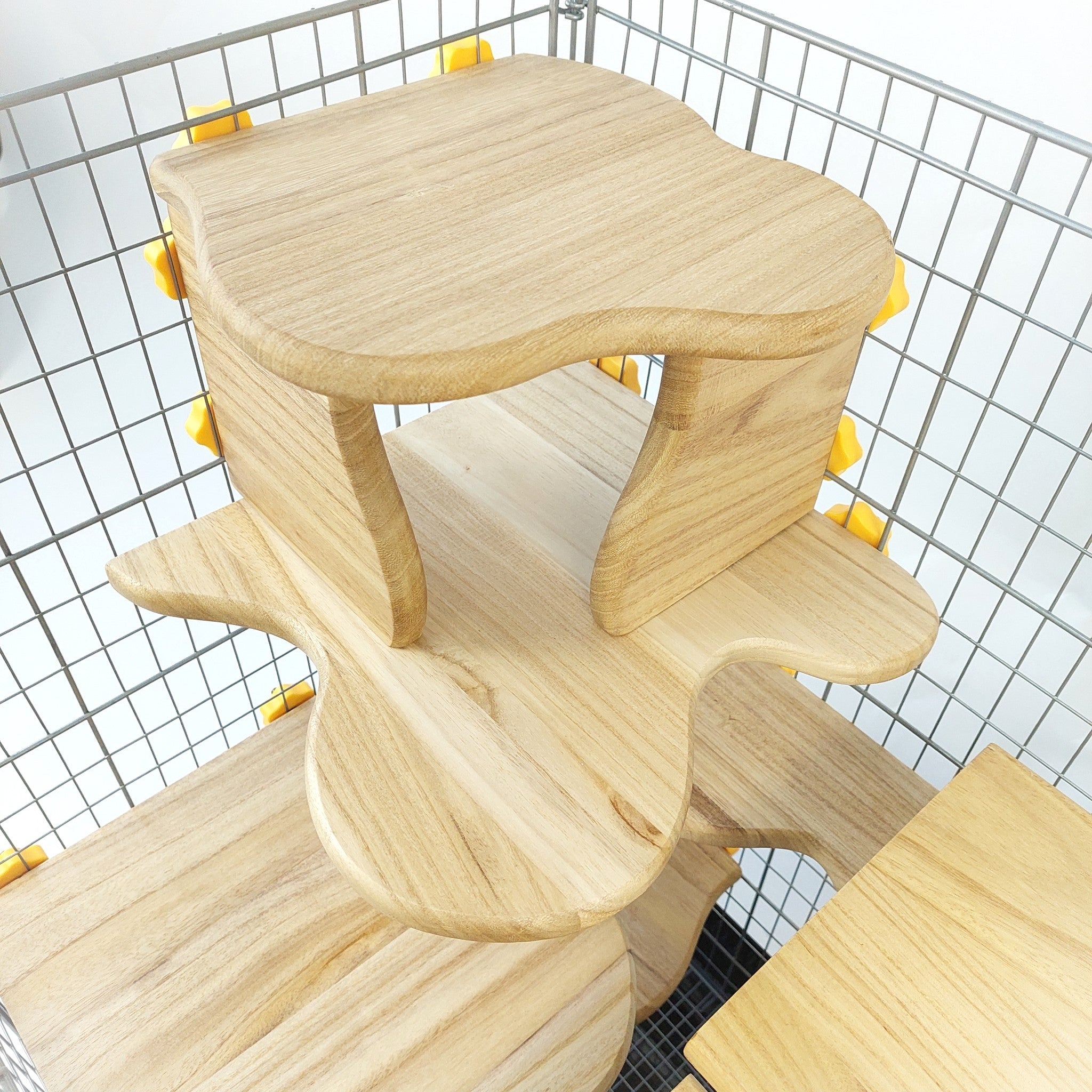 日本初,防水加工,チンチラケージが快適な環境に【洗ピカ-チンチラフィールド大型ケージ用SET】(チンチラステージ,チンチラステップ,チンチラケージレイアウト,イージーホーム80ハイレイアウト,チンチラハウス)